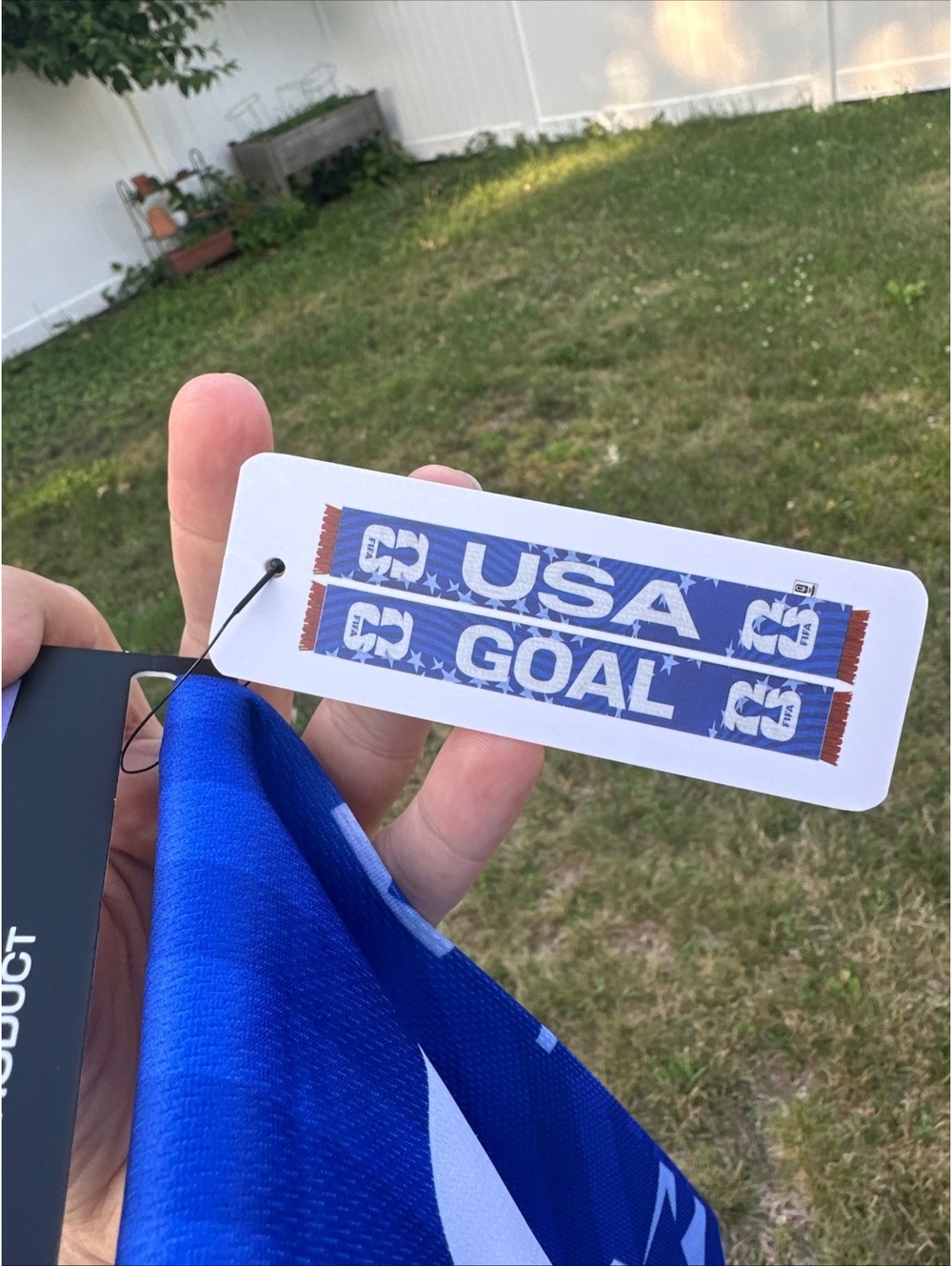 FIFA World Cup 2026 USA Soccer Scarf Official Blue Stars NEW - Picture 4 of 6